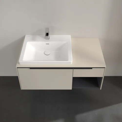 VILLEROY BOCH Subway 3.0 Vanity unit, 2 výsuvy, 1001 x 423 x 516 mm, Cashmere Grey / Cashmere Grey #C57201VN, obrázek 4