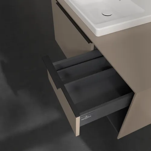 VILLEROY BOCH Subway 3.0 Vanity unit, 2 výsuvy, 1001 x 423 x 516 mm, taupe / taupe #C57201VM, obrázek 7