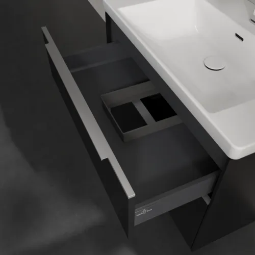 VILLEROY BOCH Subway 3.0 Vanity unit, 2 výsuvy, 772 x 576 x 478 mm, Volcano Black #C57400VL, obrázek 7