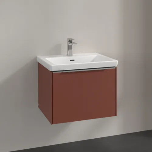 VILLEROY BOCH Subway 3.0 Vanity unit, 1 zásuvka, 572 x 429 x 478 mm, vínově červená #C57700AH, obrázek 2