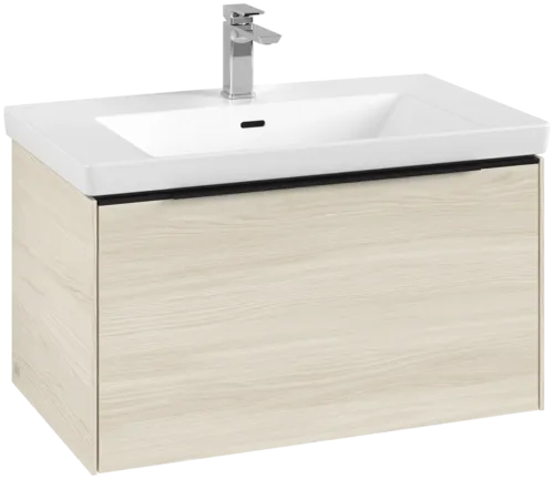 VILLEROY BOCH Subway 3.0 Vanity unit, s osvětlením, 1 zásuvka, 772 x 429 x 478 mm, bílý dub #C573L1AA