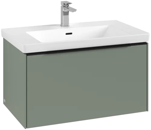 VILLEROY BOCH Subway 3.0 Vanity unit, s osvětlením, 1 zásuvka, 772 x 429 x 478 mm, Soft Green #C573L1AF