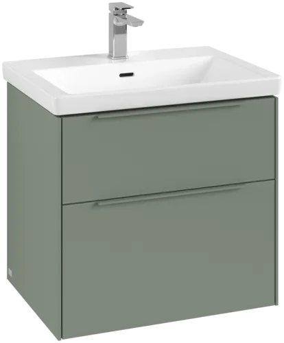 VILLEROY BOCH Subway 3.0 Vanity unit, 2 výsuvy, 622 x 576 x 478 mm, Soft Green #C57602AF