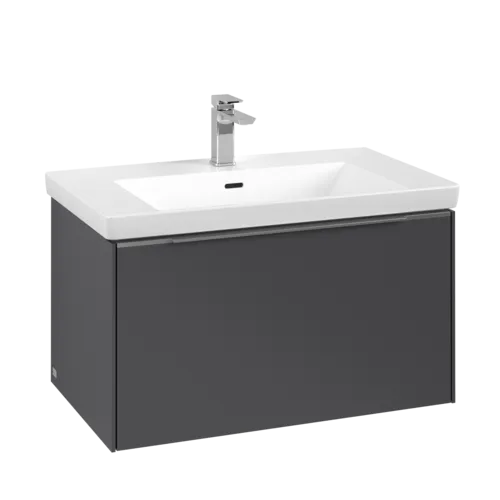VILLEROY BOCH Subway 3.0 Vanity unit, 1 zásuvka, 772 x 429 x 478 mm, grafitová barva #C57300VR