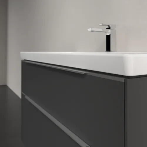 VILLEROY BOCH Subway 3.0 Vanity unit, s osvětlením, 2 výsuvy, 973 x 576 x 478 mm, grafitová barva #C570L0VR, obrázek 6