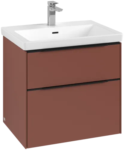 VILLEROY BOCH Subway 3.0 Vanity unit, 2 výsuvy, 622 x 576 x 478 mm, Vínově červená #C57601AH