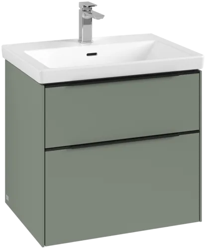 VILLEROY BOCH Subway 3.0 Vanity unit, 2 výsuvy, 622 x 576 x 478 mm, Soft Green #C57601AF