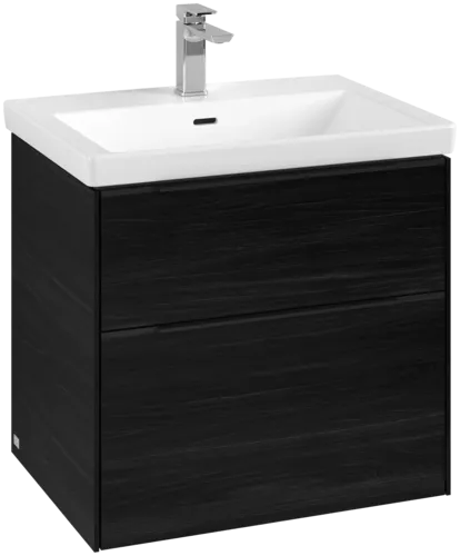 VILLEROY BOCH Subway 3.0 Vanity unit, 2 výsuvy, 622 x 576 x 478 mm, černý dub #C57601AB