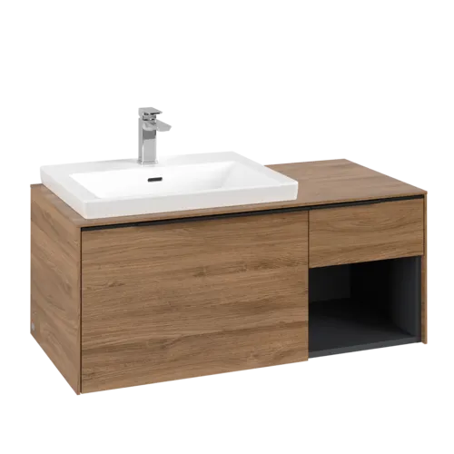 VILLEROY BOCH Subway 3.0 Vanity unit, 2 zásuvky, 1001 x 423 x 516 mm, dub Kansas / dub Kansas #C57201RH