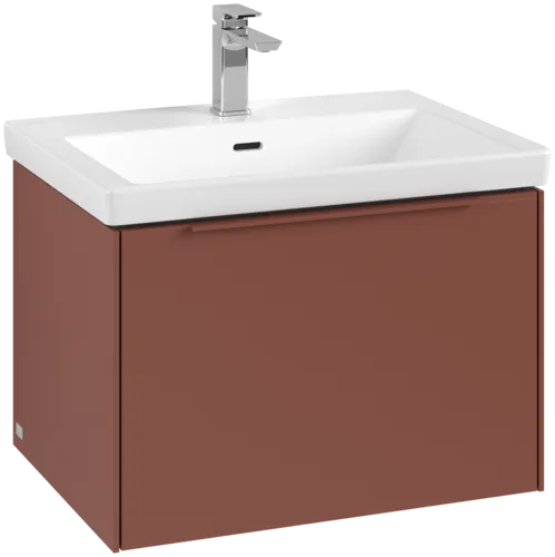 VILLEROY BOCH Subway 3.0 Vanity unit, 1 zásuvka, 622 x 429 x 478 mm, vínově červená #C57502AH