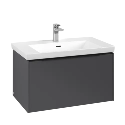 VILLEROY BOCH Subway 3.0 Vanity unit, 1 zásuvka, 772 x 429 x 478 mm, grafitová barva #C57301VR