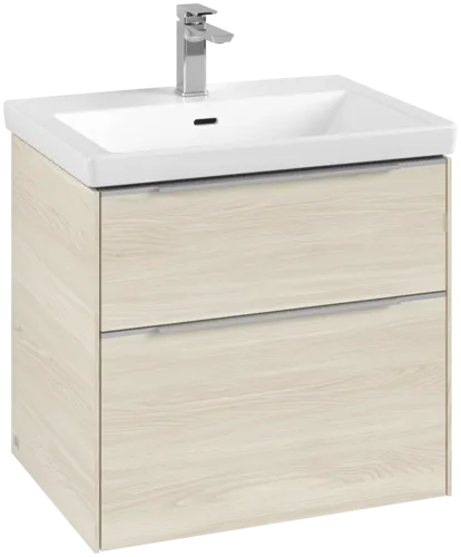 VILLEROY BOCH Subway 3.0 Vanity unit, 2 výsuvy, 622 x 576 x 478 mm, bílý dub #C57600AA