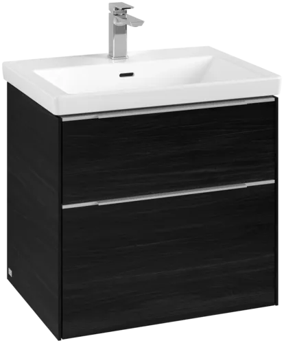 VILLEROY BOCH Subway 3.0 Vanity unit, 2 výsuvy, 622 x 576 x 478 mm, černý dub #C57600AB