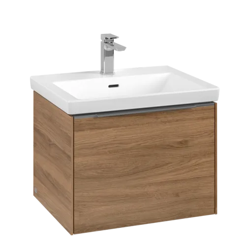 VILLEROY BOCH Subway 3.0 Vanity unit, s osvětlením, 1 zásuvka, 572 x 429 x 478 mm, dub Kansas #C577L0RH