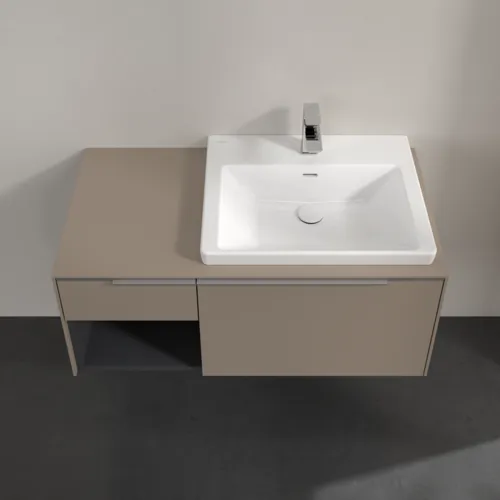 VILLEROY BOCH Subway 3.0 Vanity unit, s osvětlením, 2 výsuvy, 1001 x 423 x 516 mm, taupe / taupe #C571L0VM, obrázek 4