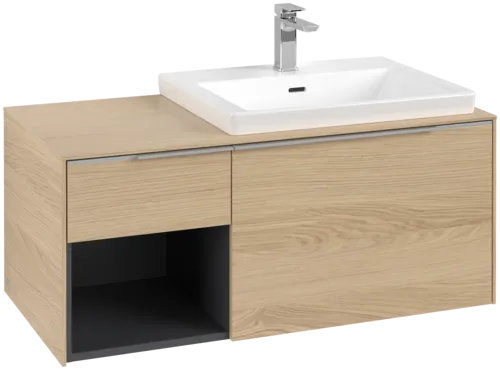 VILLEROY BOCH Subway 3.0 Vanity unit, s osvětlením, 2 výsuvy, 1001 x 423 x 516 mm, Severský dub / Severský dub #C571L0VJ
