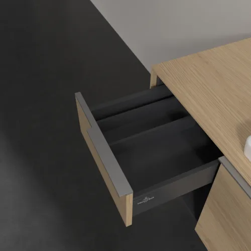 VILLEROY BOCH Subway 3.0 Vanity unit, s osvětlením, 2 výsuvy, 1001 x 423 x 516 mm, Severský dub / Severský dub #C571L0VJ, obrázek 8