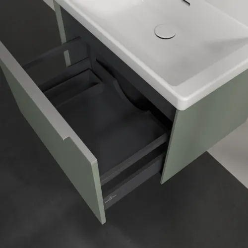 VILLEROY BOCH Subway 3.0 Vanity unit, 1 zásuvka, 622 x 429 x 478 mm, Soft Green #C57500AF, obrázek 7