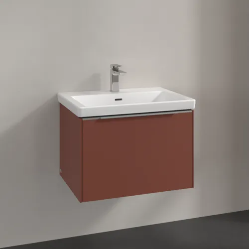 VILLEROY BOCH Subway 3.0 Vanity unit, 1 zásuvka, 622 x 429 x 478 mm, vínově červená #C57500AH, obrázek 2