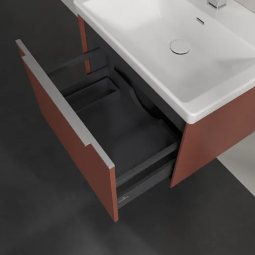 VILLEROY BOCH Subway 3.0 Vanity unit, 1 zásuvka, 622 x 429 x 478 mm, vínově červená #C57500AH, obrázek 6