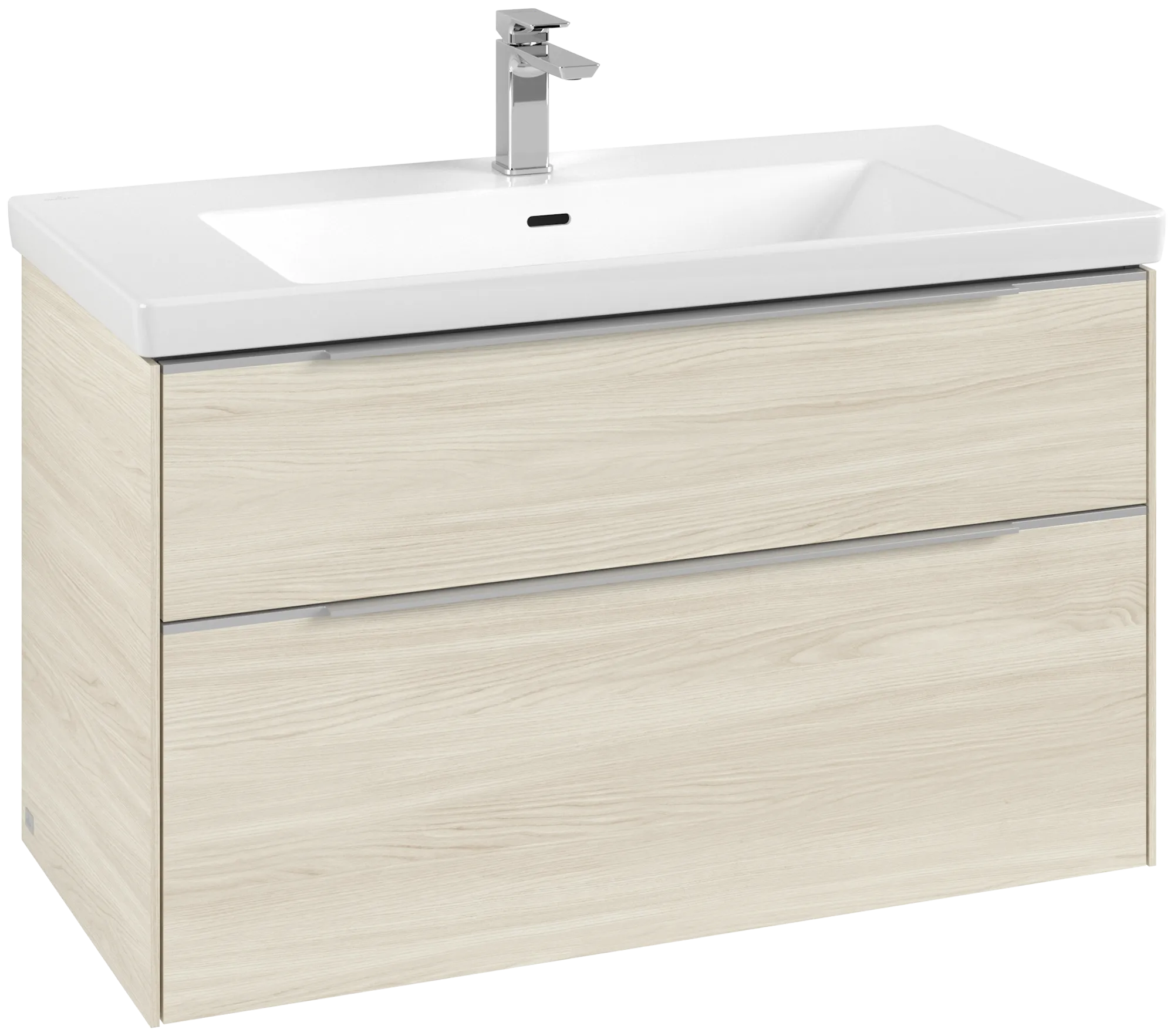 VILLEROY BOCH Subway 3.0 Vanity unit, 2 výsuvy, 973 x 576 x 478 mm, bílý dub #C57000AA