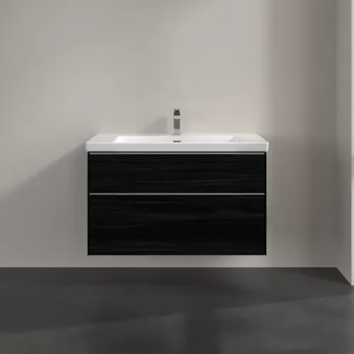 VILLEROY BOCH Subway 3.0 Vanity unit, 2 výsuvy, 973 x 576 x 478 mm, černý dub #C57000AB, obrázek 3