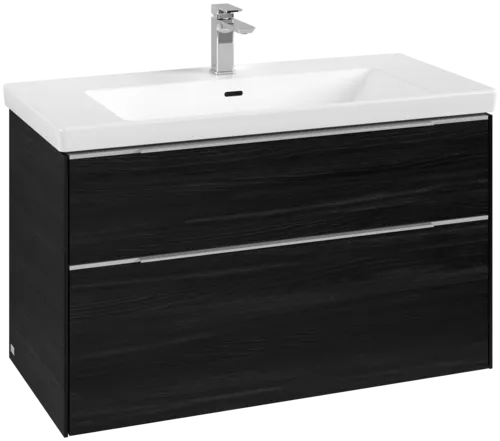 VILLEROY BOCH Subway 3.0 Vanity unit, 2 výsuvy, 973 x 576 x 478 mm, černý dub #C57000AB