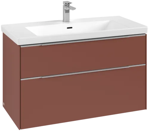 VILLEROY BOCH Subway 3.0 Vanity unit, 2 výsuvy, 973 x 576 x 478 mm, Vínově červená #C57000AH