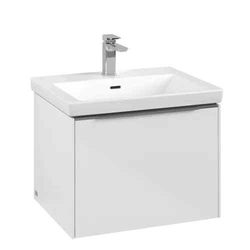 VILLEROY BOCH Subway 3.0 Vanity unit, s osvětlením, 1 zásuvka, 572 x 429 x 478 mm, Brilliant White #C577L0VE