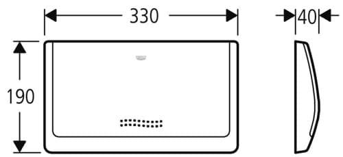 Obrázek GROHE Classic Splachovací tlačítko 37053P00 matný chrom

