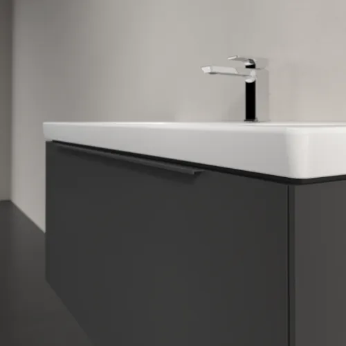 VILLEROY BOCH Subway 3.0 Vanity unit, s osvětlením, 1 zásuvka, 973 x 429 x 478 mm, grafitová barva #C569L2VR, obrázek 6