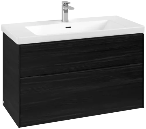 VILLEROY BOCH Subway 3.0 Vanity unit, 2 výsuvy, 973 x 576 x 478 mm, černý dub #C57001AB