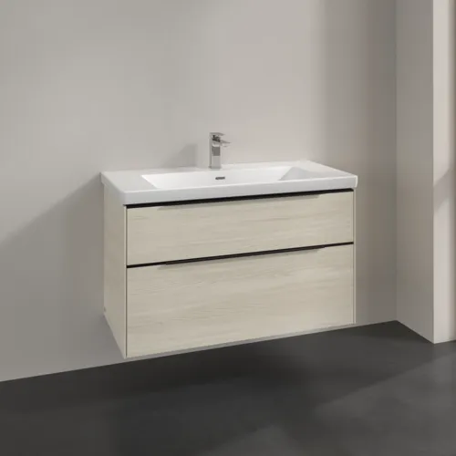 VILLEROY BOCH Subway 3.0 Vanity unit, 2 výsuvy, 973 x 576 x 478 mm, bílý dub #C57001AA, obrázek 2
