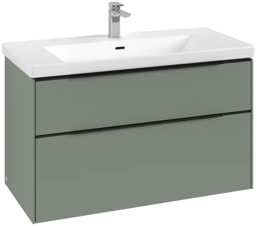 VILLEROY BOCH Subway 3.0 Vanity unit, 2 výsuvy, 973 x 576 x 478 mm, Soft Green #C57001AF
