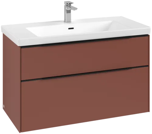 VILLEROY BOCH Subway 3.0 Vanity unit, 2 výsuvy, 973 x 576 x 478 mm, Vínově červená #C57001AH