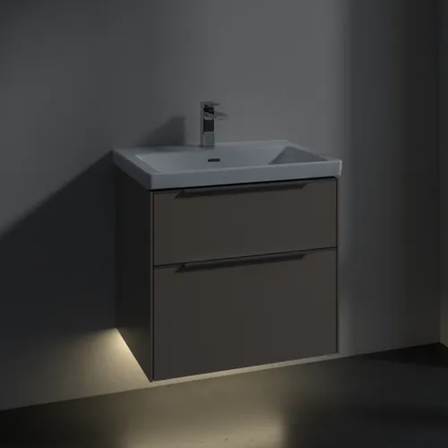 VILLEROY BOCH Subway 3.0 Vanity unit, s osvětlením, 2 výsuvy, 622 x 576 x 478 mm, taupe #C576L0VM, obrázek 5