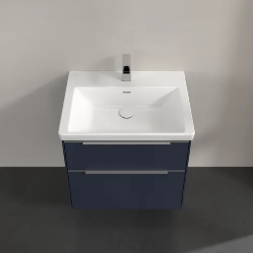 VILLEROY BOCH Subway 3.0 Vanity unit, s osvětlením, 2 výsuvy, 622 x 576 x 478 mm, Marine Blue #C576L0VQ, obrázek 4