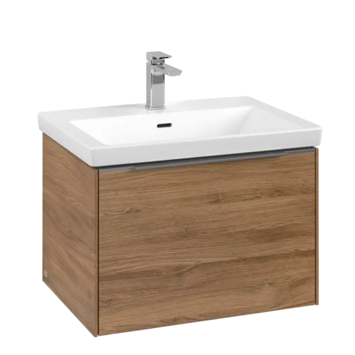 VILLEROY BOCH Subway 3.0 Vanity unit, s osvětlením, 1 zásuvka, 622 x 429 x 478 mm, dub Kansas #C575L0RH