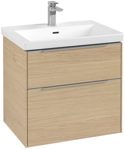 VILLEROY BOCH Subway 3.0 Vanity unit, s osvětlením, 2 výsuvy, 622 x 576 x 478 mm, dub severský #C576L0VJ