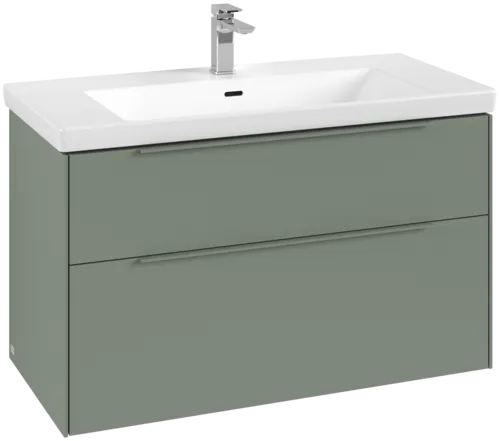 VILLEROY BOCH Subway 3.0 Vanity unit, 2 výsuvy, 973 x 576 x 478 mm, Soft Green #C57002AF
