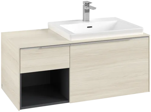 VILLEROY BOCH Subway 3.0 Vanity unit, 2 výsuvy, 1001 x 423 x 516 mm, bílý dub / bílý dub #C57100AA