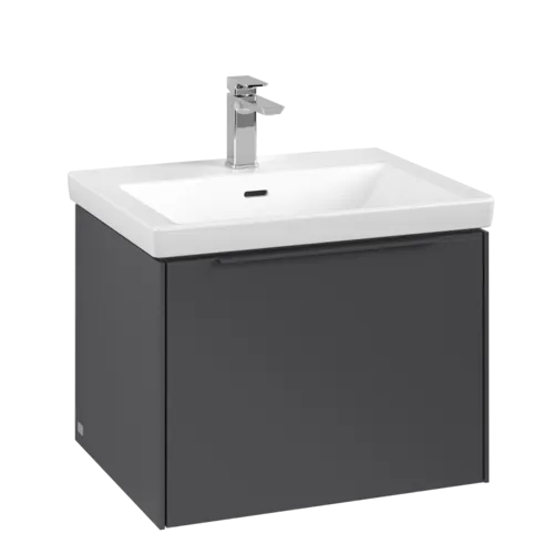 VILLEROY BOCH Subway 3.0 Vanity unit, 1 zásuvka, 572 x 429 x 478 mm, grafitová barva #C57702VR