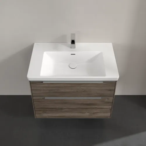 VILLEROY BOCH Subway 3.0 Vanity unit, s osvětlením, 2 výsuvy, 772 x 576 x 478 mm, Stone Oak #C574L0RK, obrázek 4