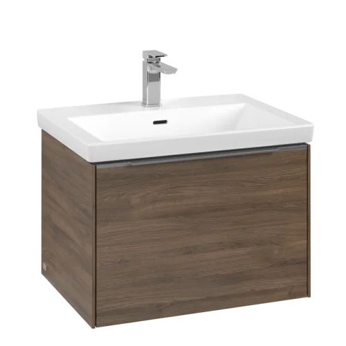 VILLEROY BOCH Subway 3.0 Vanity unit, s osvětlením, 1 zásuvka, 622 x 429 x 478 mm, Arizona Oak #C575L0VH