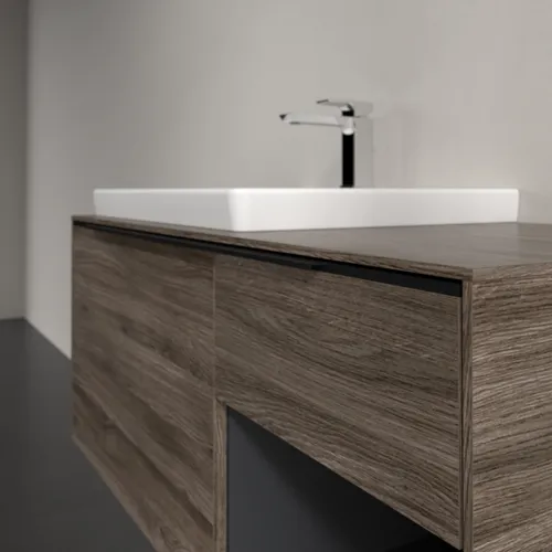 VILLEROY BOCH Subway 3.0 Vanity unit, s osvětlením, 2 výsuvy, 1001 x 423 x 516 mm, Stone Oak / Stone Oak #C572L1RK, obrázek 6