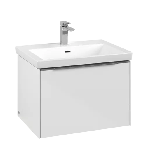 VILLEROY BOCH Subway 3.0 Vanity unit, s osvětlením, 1 zásuvka, 622 x 429 x 478 mm, Brilliant White #C575L0VE