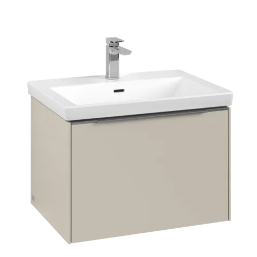 VILLEROY BOCH Subway 3.0 Vanity unit, s osvětlením, 1 zásuvka, 622 x 429 x 478 mm, Cashmere Grey #C575L0VN