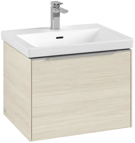 VILLEROY BOCH Subway 3.0 Vanity unit, s osvětlením, 1 zásuvka, 572 x 429 x 478 mm, bílý dub #C577L0AA
