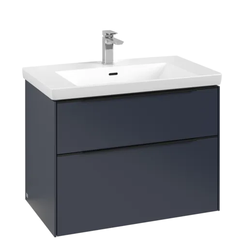 VILLEROY BOCH Subway 3.0 Vanity unit, s osvětlením, 2 výsuvy, 772 x 576 x 478 mm, Marine Blue #C574L1VQ