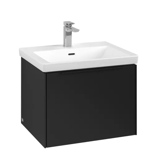 VILLEROY BOCH Subway 3.0 Vanity unit, 1 zásuvka, 572 x 429 x 478 mm, Volcano Black #C57701VL